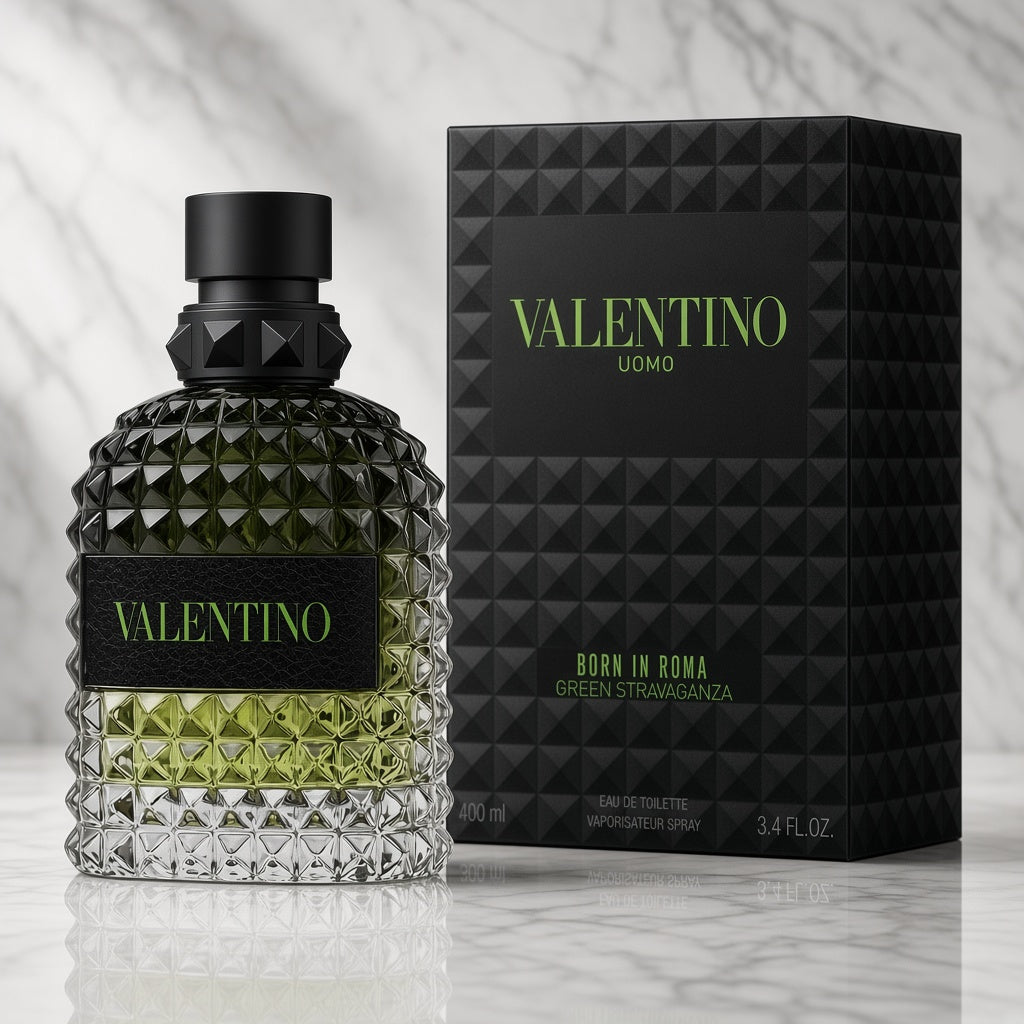 Valentino Uomo Born In Roma Green Stravaganza Eau de Toilette – 100ml / 3.4 oz