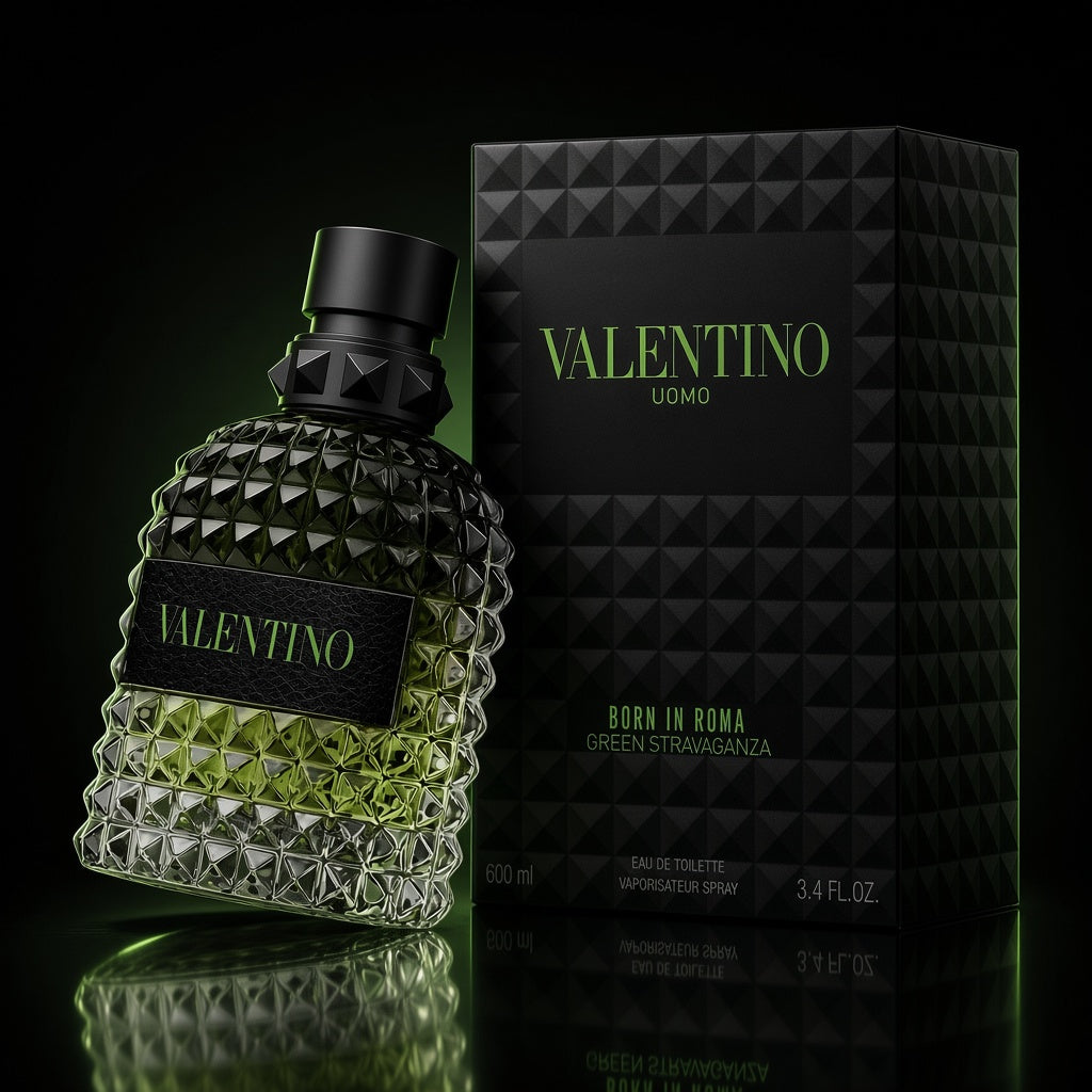Valentino Uomo Born In Roma Green Stravaganza Eau de Toilette – 100ml / 3.4 oz