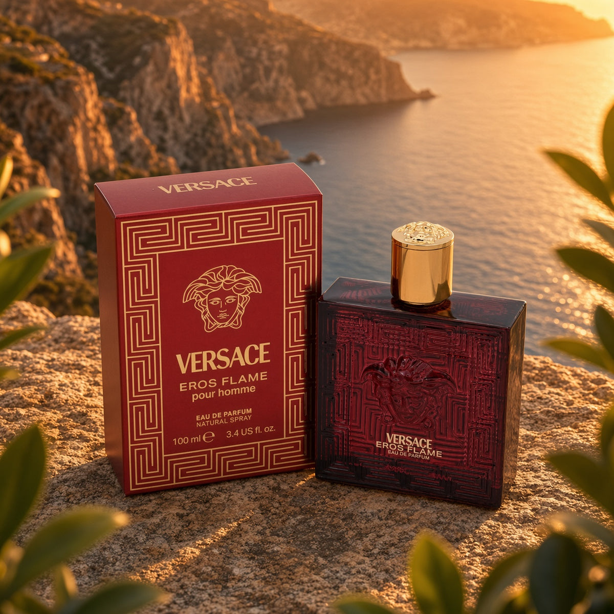 Versace Eros Flame Eau de Parfum for Men – 100ml / 3.4 oz