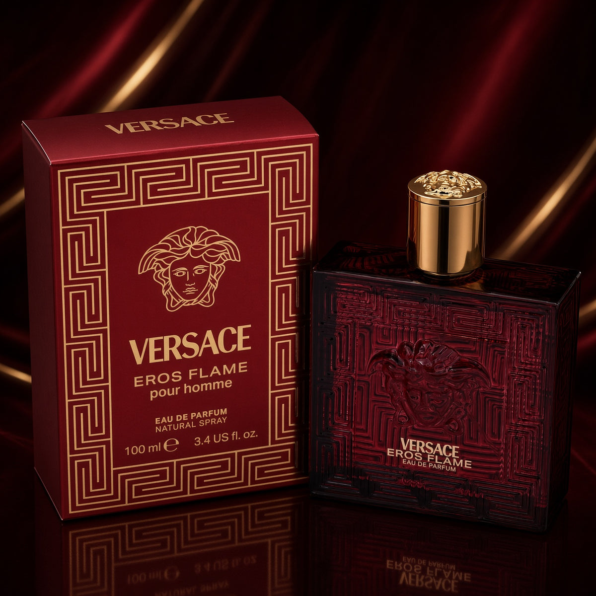 Versace Eros Flame Eau de Parfum for Men – 100ml / 3.4 oz