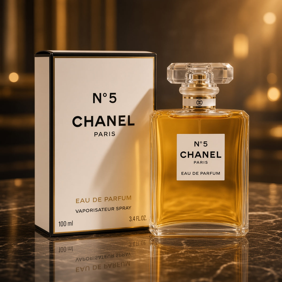 CHANEL N°5 Eau de Parfum Spray for Women 3.4 oz