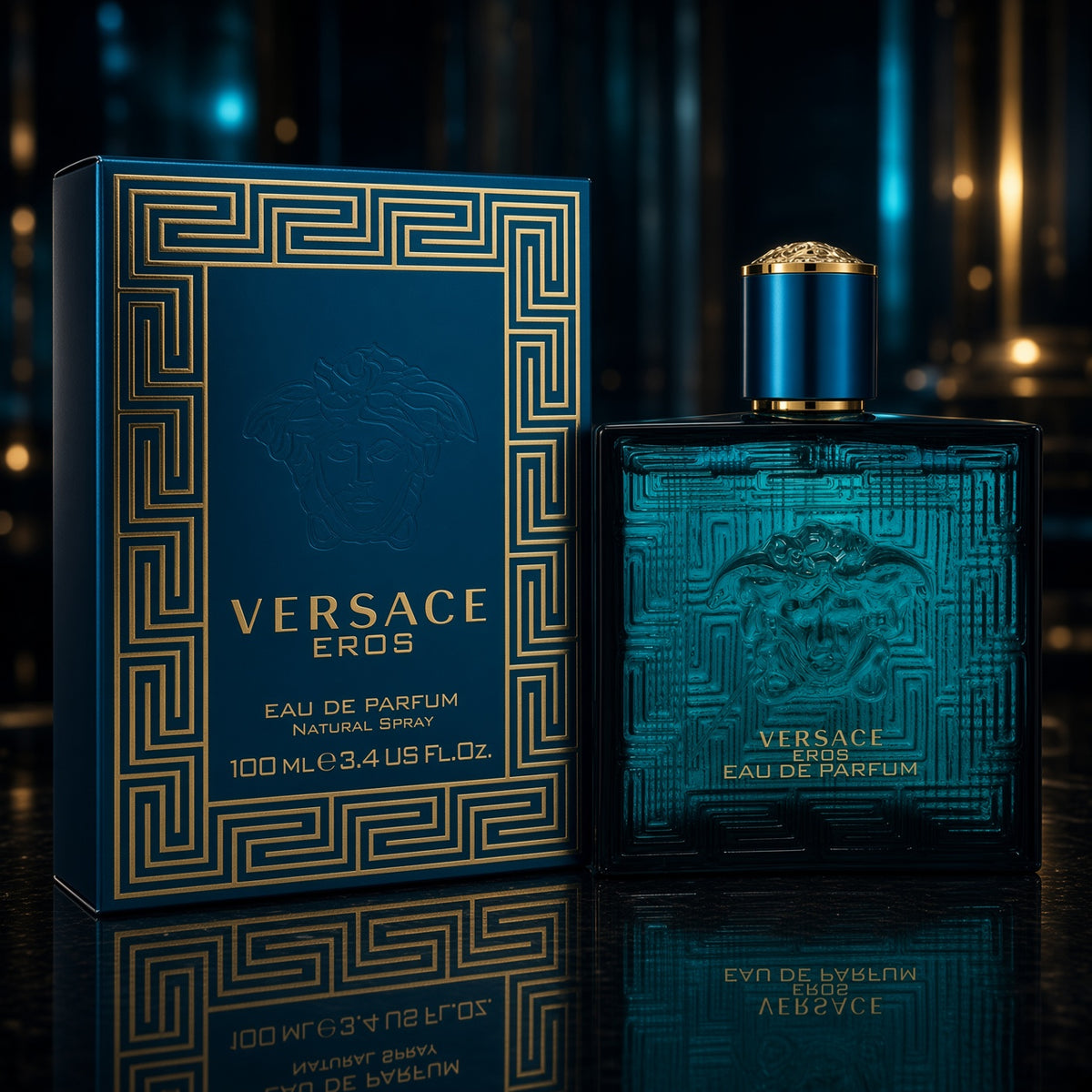Versace Eros Eau de Parfum EDP Spray for Men 3.4 oz 100ml NIB