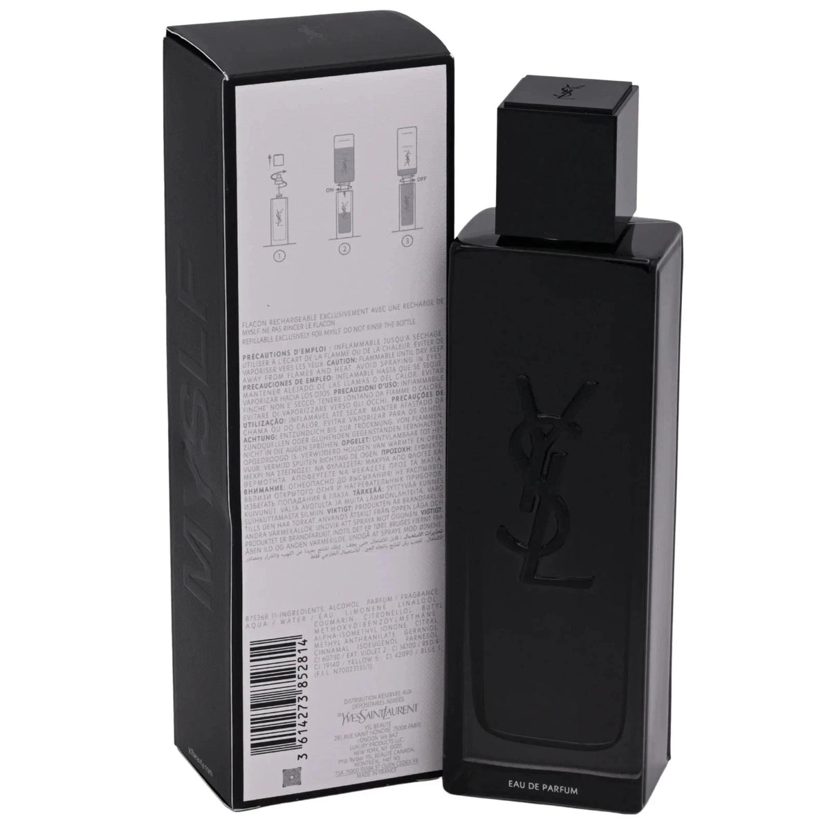 Yves Saint Laurent MYSELF Eau de Parfum for Men – 100ml / 3.3–3.4 oz
