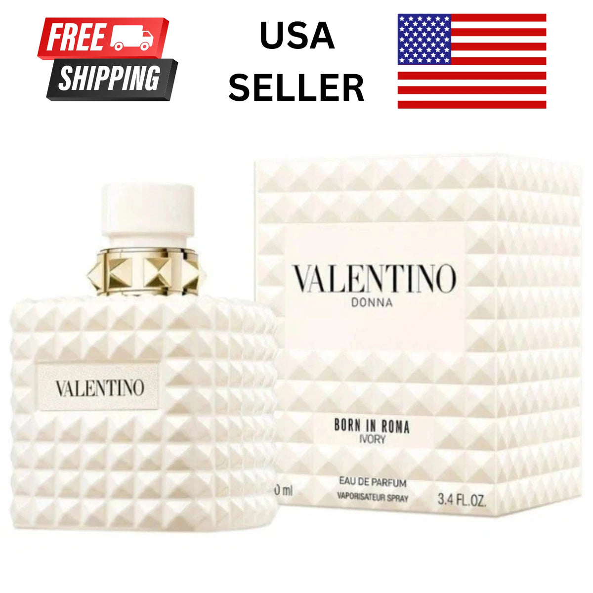 Valentino Donna Born in Roma Ivory Eau De Parfum 3.4oz / 100ml Sealed
