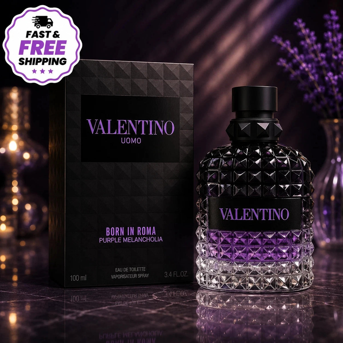 Valentino Uomo Born In Roma Purple Melancholia EDT– 100ml / 3.4 oz