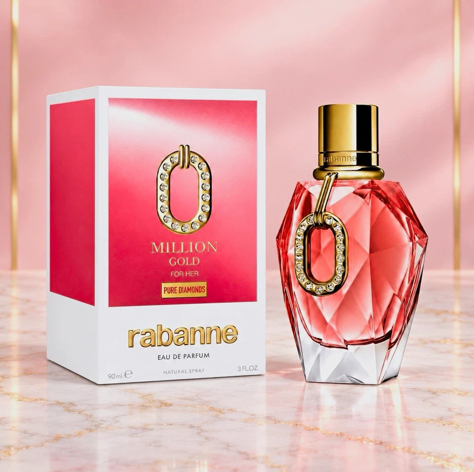 Rabanne Million Gold For Her Pure Diamonds EDP – 90ml / 3 oz